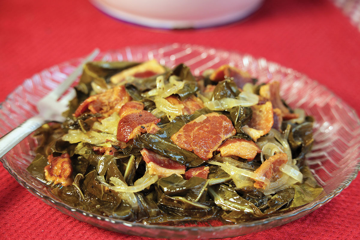 Classic Homemade Collard Greens with Bacon Recipe - Grit